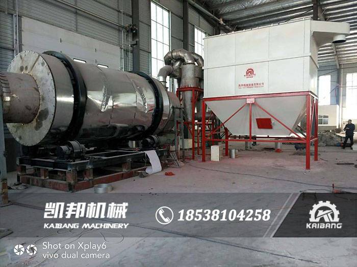 河南客户不锈钢烘干机布袋除尘现场